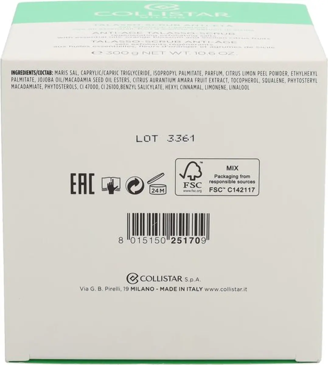 Collistar Talasso Scrub Anti-Age 300g