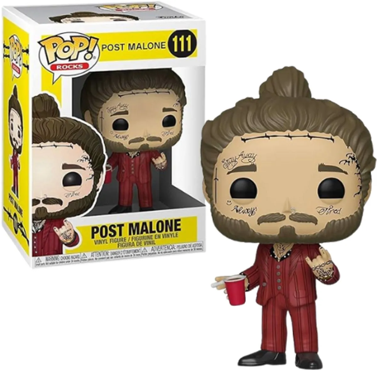 Funko POP! Rocks Post Malone #111 Figuren - Veelkleurig - afbeelding 6 van 6