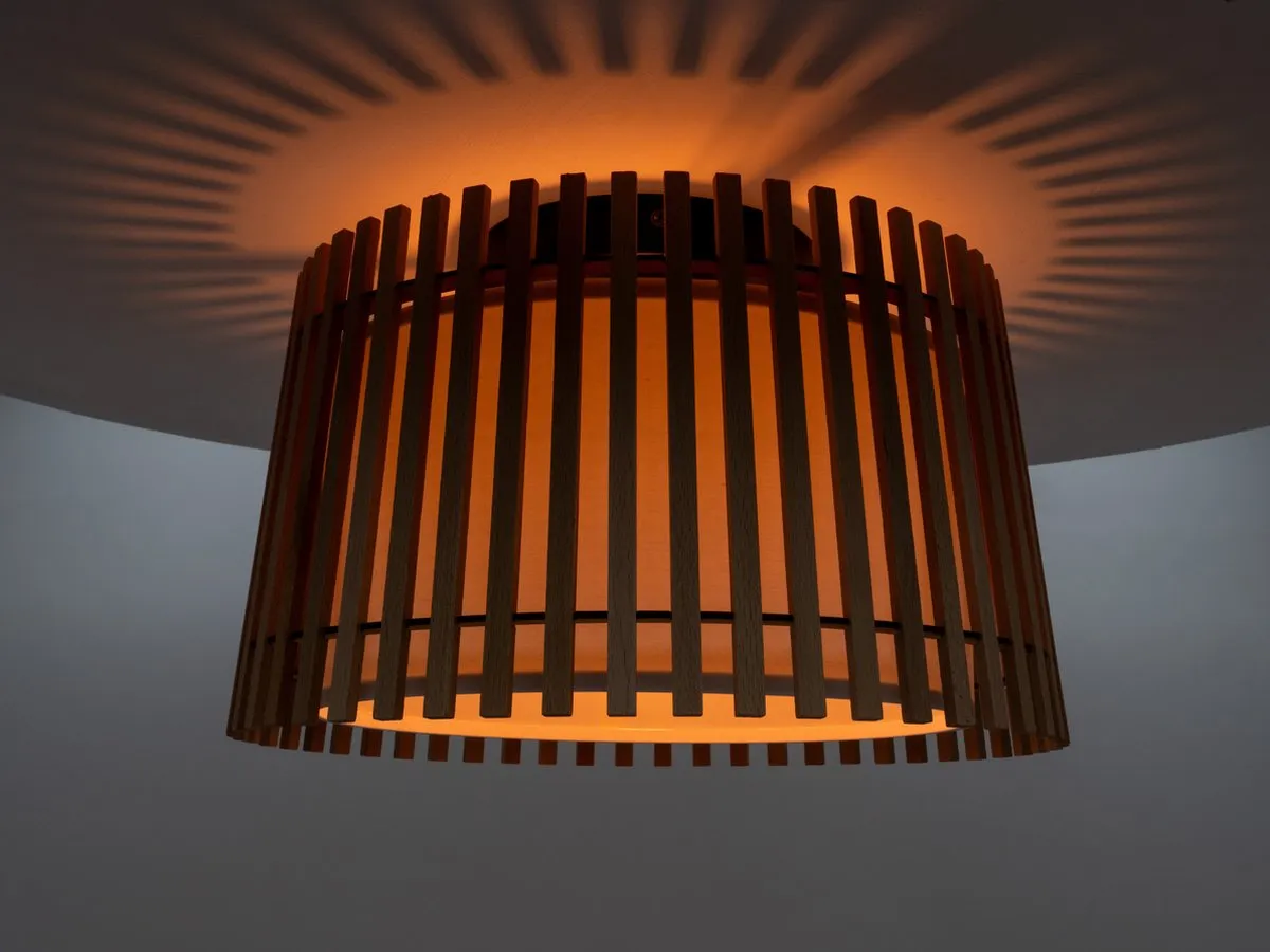 Eglo Fattoria Plafondlamp Ø38cm - Zwart/Bruin/Wit