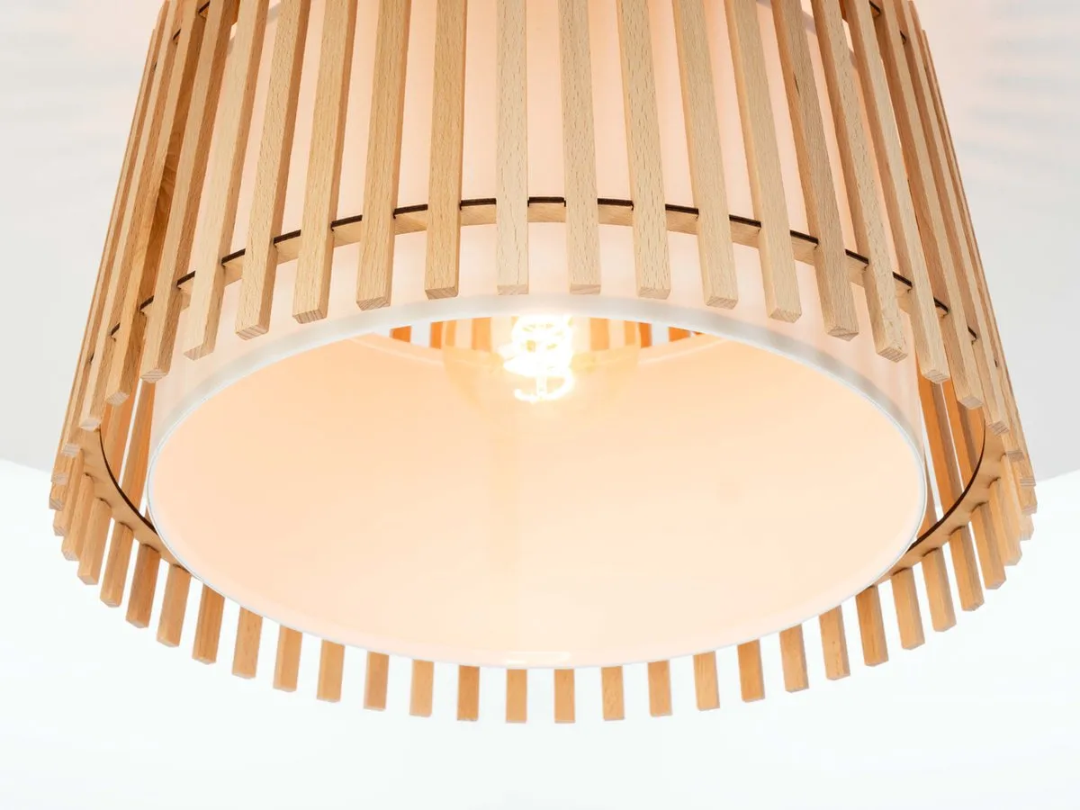 Eglo Fattoria Plafondlamp Ø38cm - Zwart/Bruin/Wit