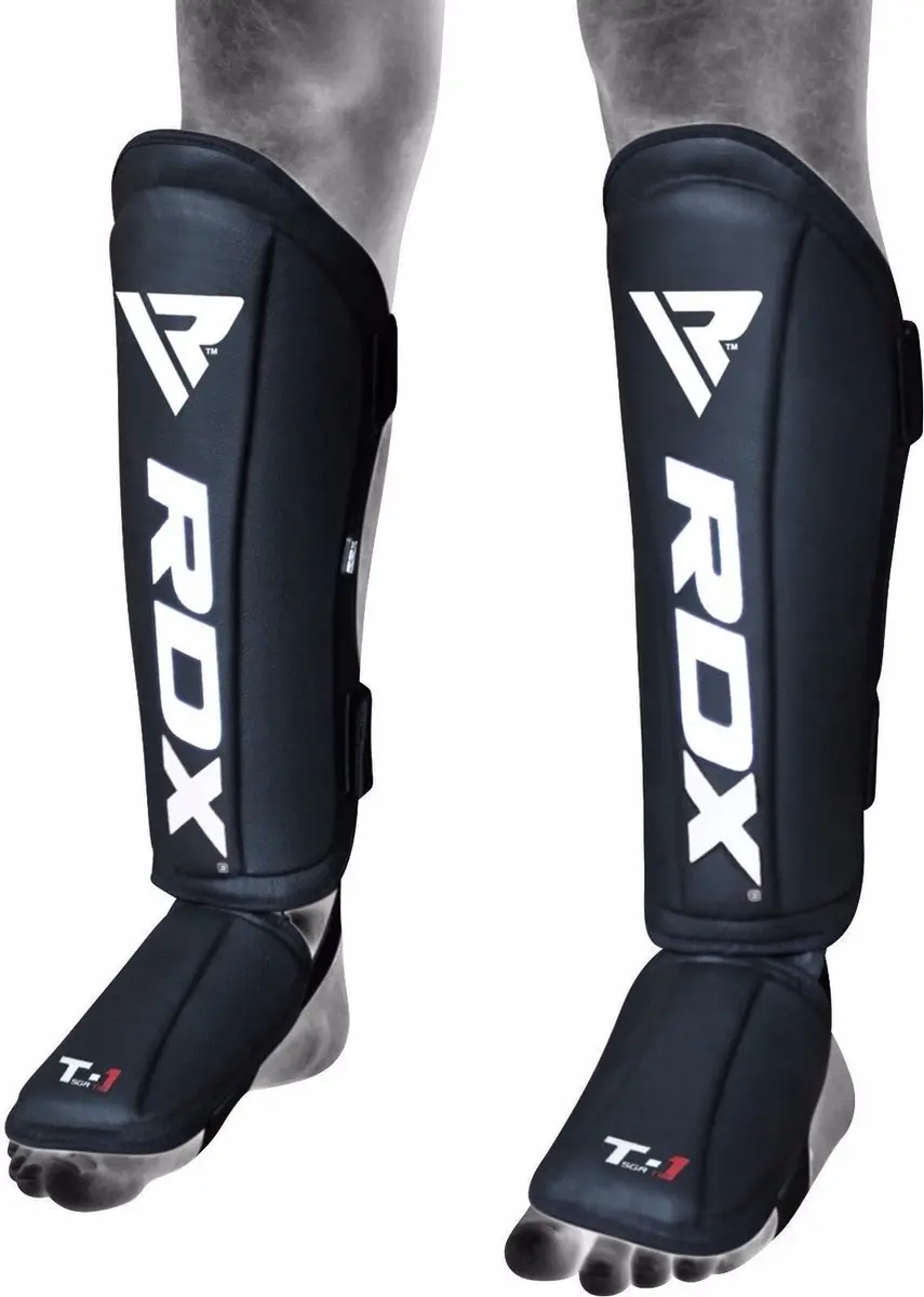 RDX Sports Shin Instep Molded KING - Zwart Medium
