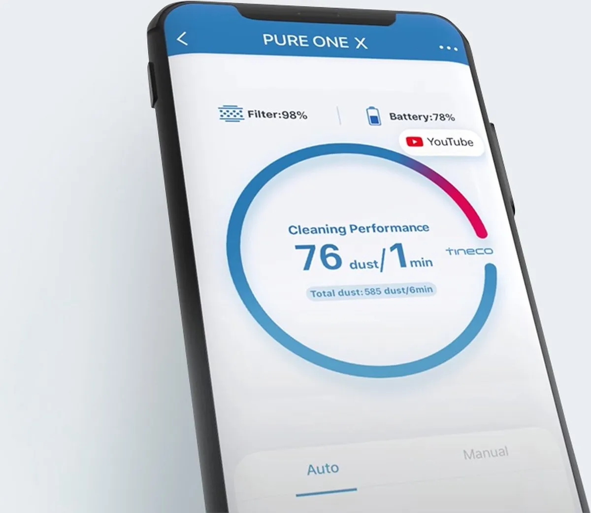 Tineco Pure One X Tango | Steelstofzuiger | Draadloos | Smart | Kruimelzuiger | 70 min gebruiktijd