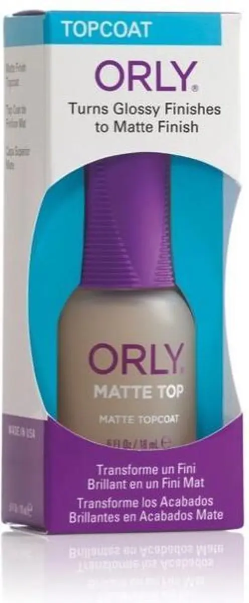 Orly Matte Top Coat 18ml - Transparant