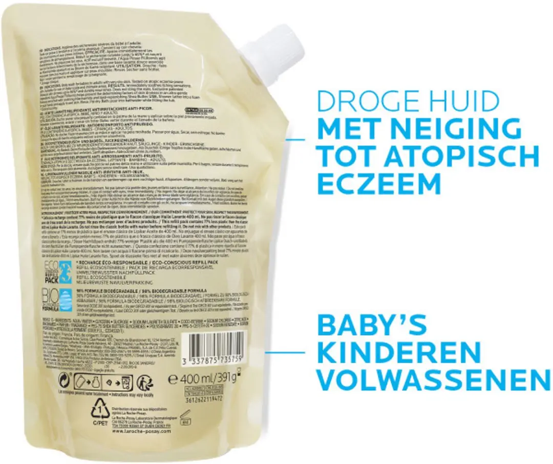 La Roche-Posay Lipikar Reinigingsolie AP+ 400ml
