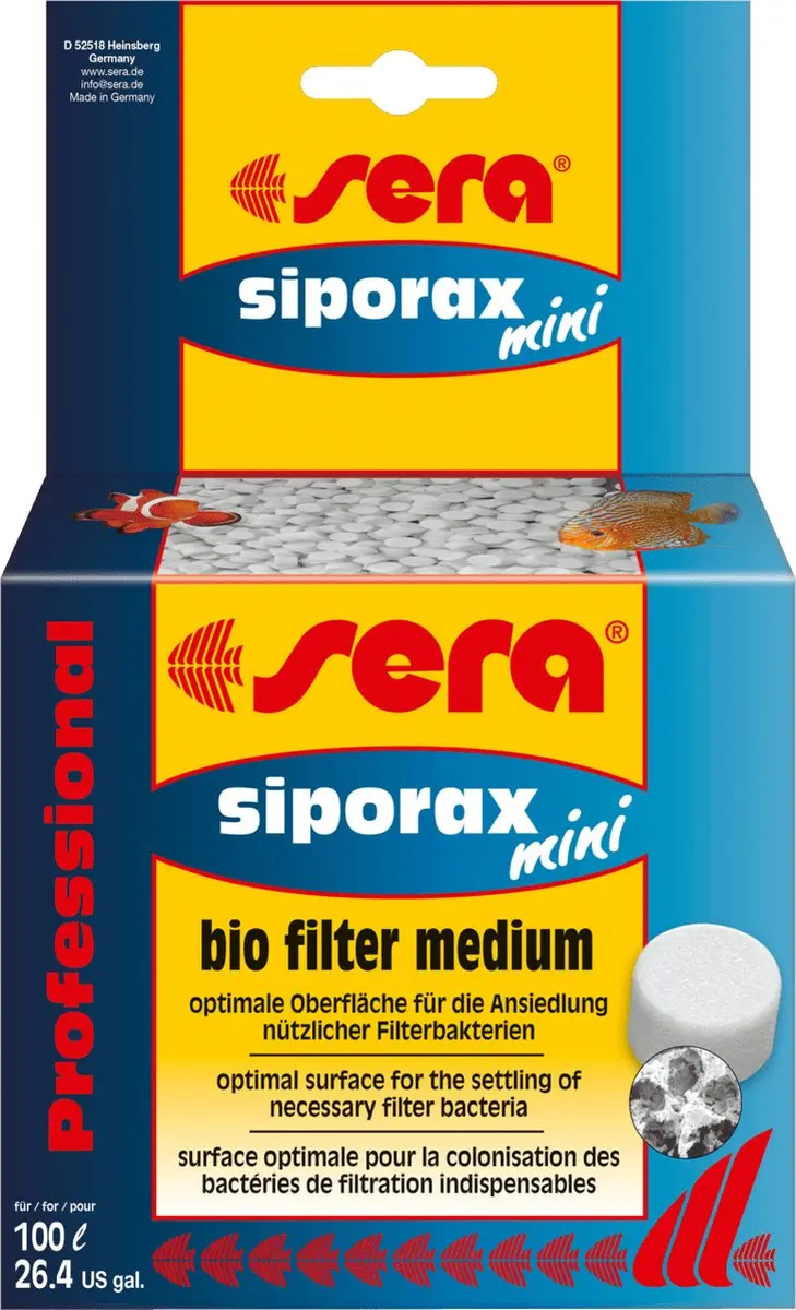 Sera Siporax Mini Filtermedium 130g - 100L