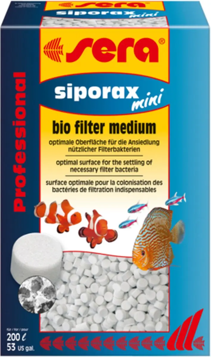 Sera Siporax Mini Filtermedium 130g - 100L