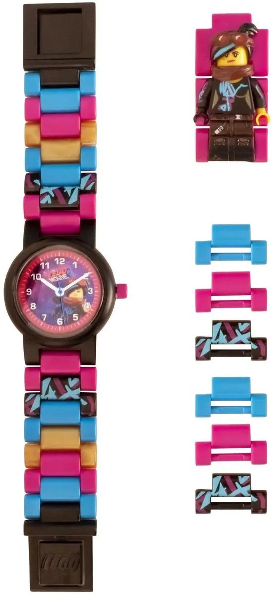 LEGO Movie 2 Wyldstyle Horloge - 3 Delen - Multicolor - afbeelding 4 van 6