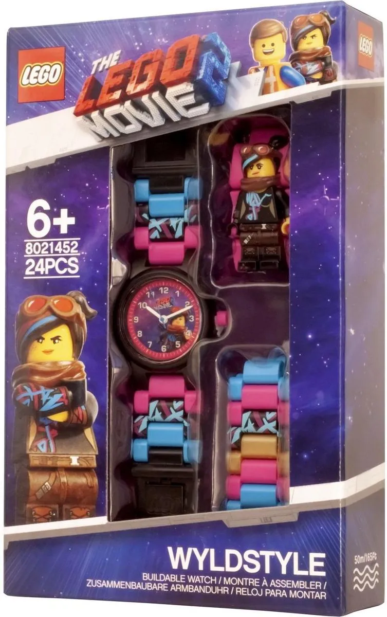 LEGO Movie 2 Wyldstyle Horloge - 3 Delen - Multicolor - afbeelding 6 van 6