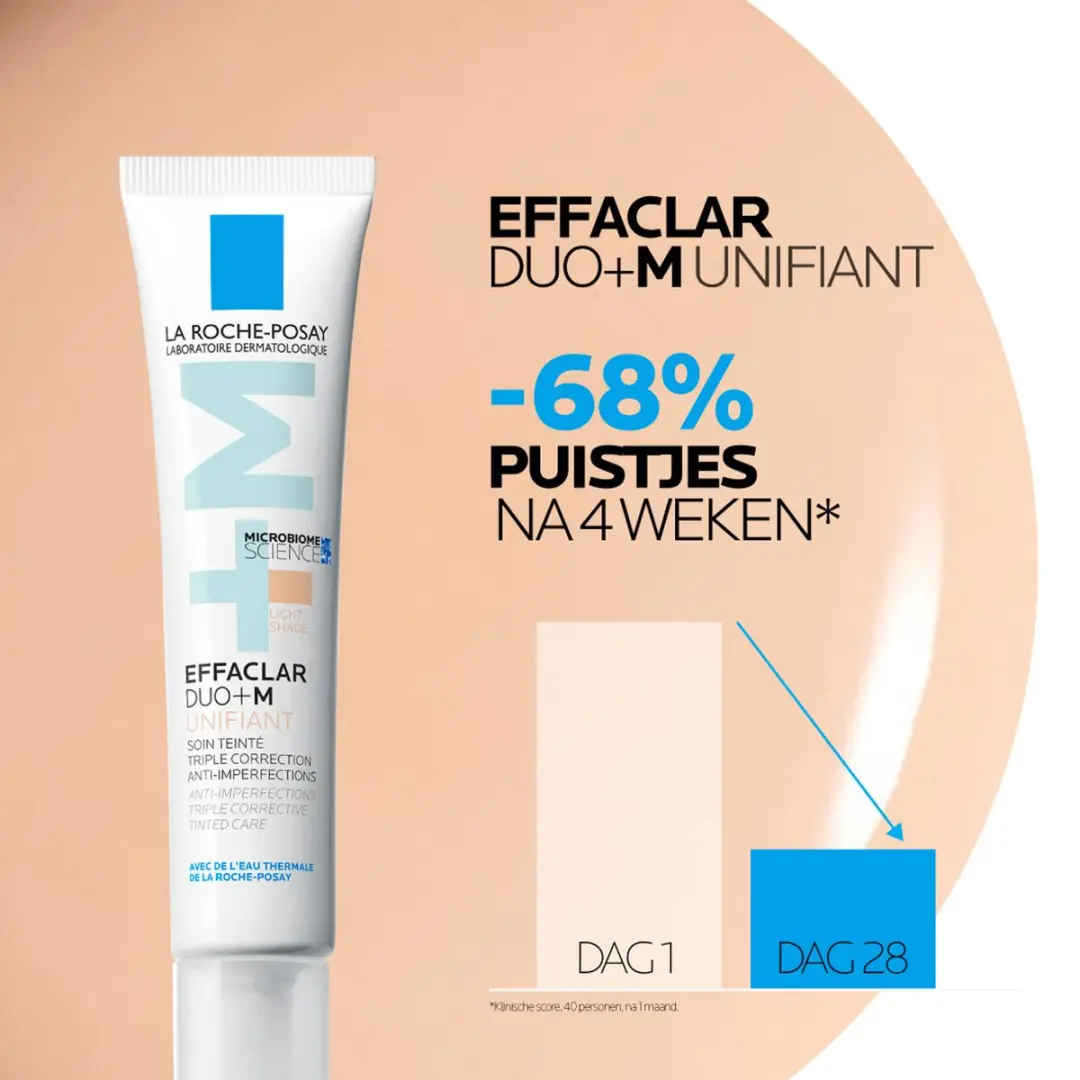 La Roche-Posay Effaclar DUO+M Unifiant Dagcrème 40ml - Lichte Tint