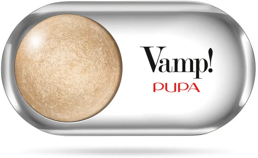 Pupa Milano Vamp! Wet & Dry Oogschaduw 201 Champagne Gold - Goud 1g - afbeelding 6 van 6