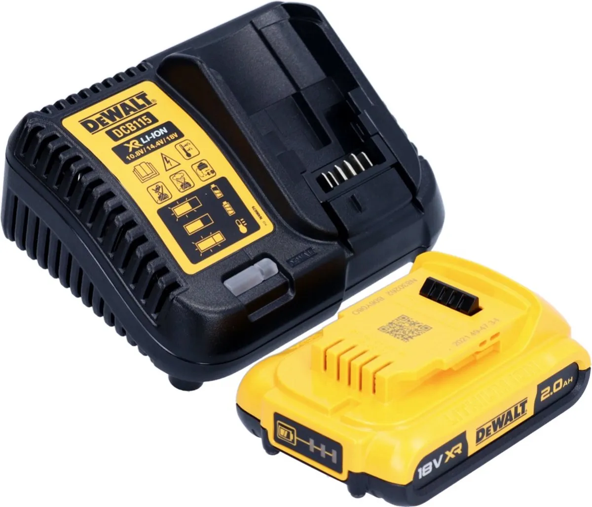 DeWalt DCW210D1 Excentrische Schuurmachine 125mm - 18V - 2.0Ah - afbeelding 6 van 6