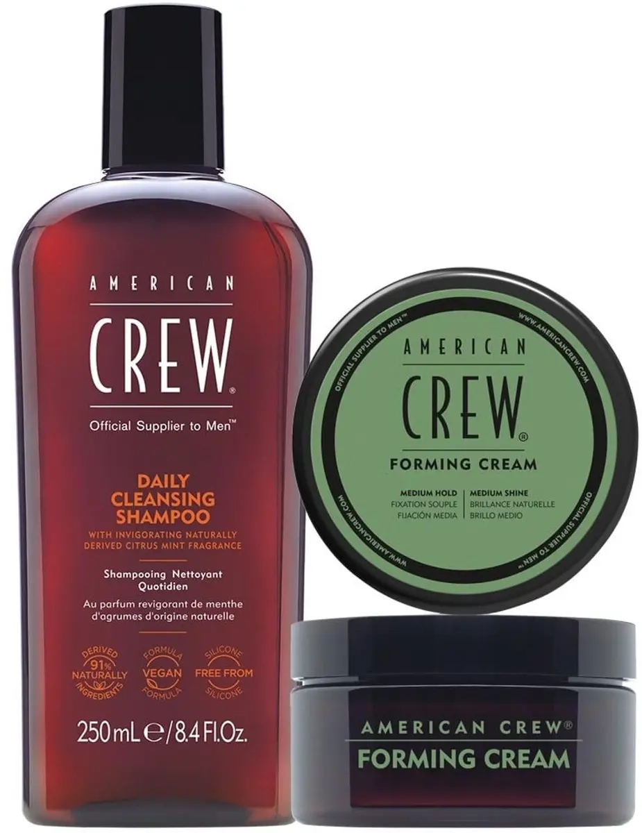 American Crew Daily Cleansing Shampoo & Forming Cream Set 250ml+85g