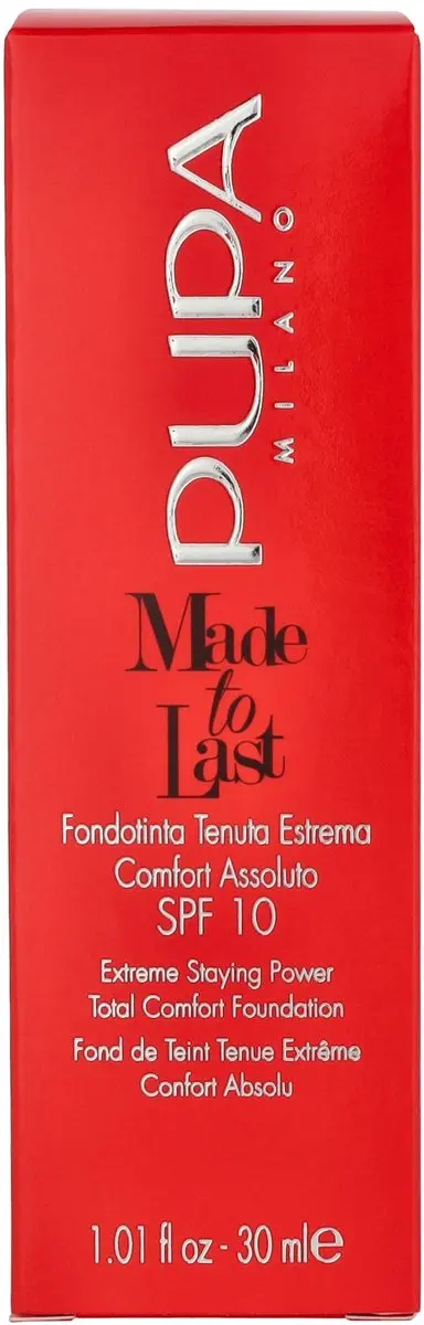 Pupa Made To Last Foundation 060 Golden Beige - 30ml
