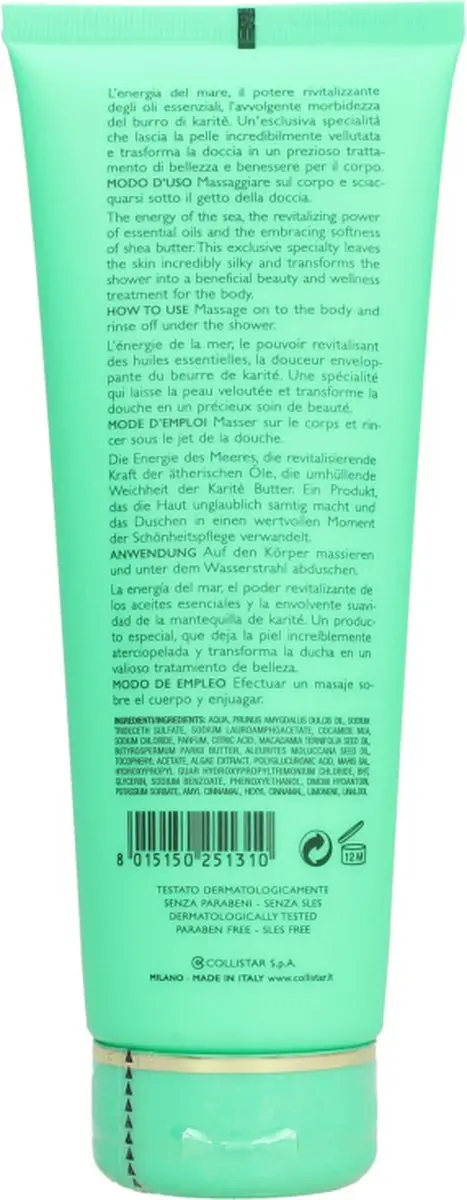 Collistar Talasso Shower Cream 250ml