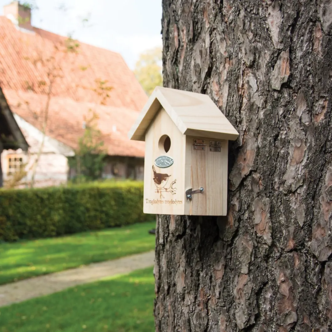 Esschert Design Nestkast Winterkoning Houtkleur - Hangend