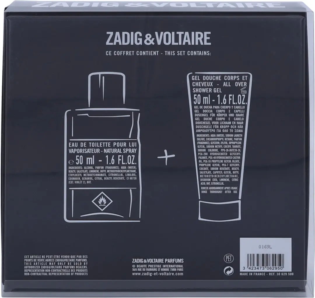 Zadig & Voltaire This Is Him Giftset - Parfum & Douchegel 100ml
