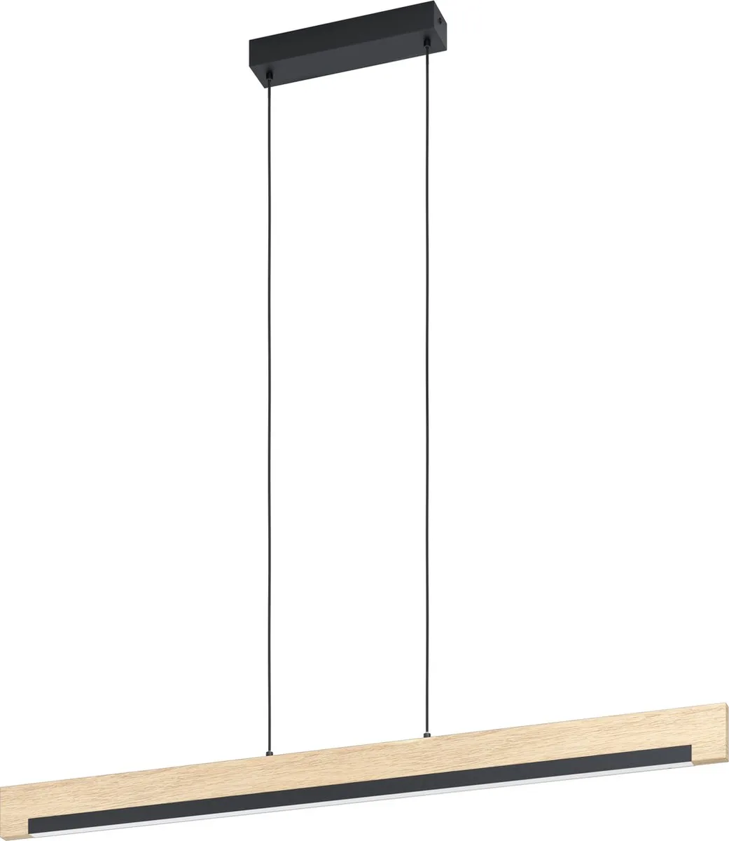 Eglo Camacho Hanglamp LED 110cm - Zwart/Bruin
