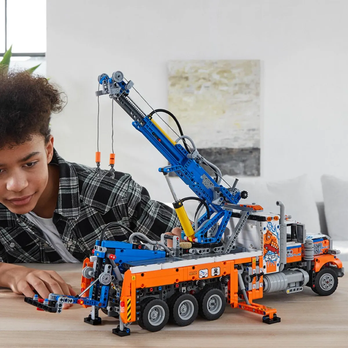 LEGO Technic Robuuste Sleepwagen 42128 - Oranje/Blauw