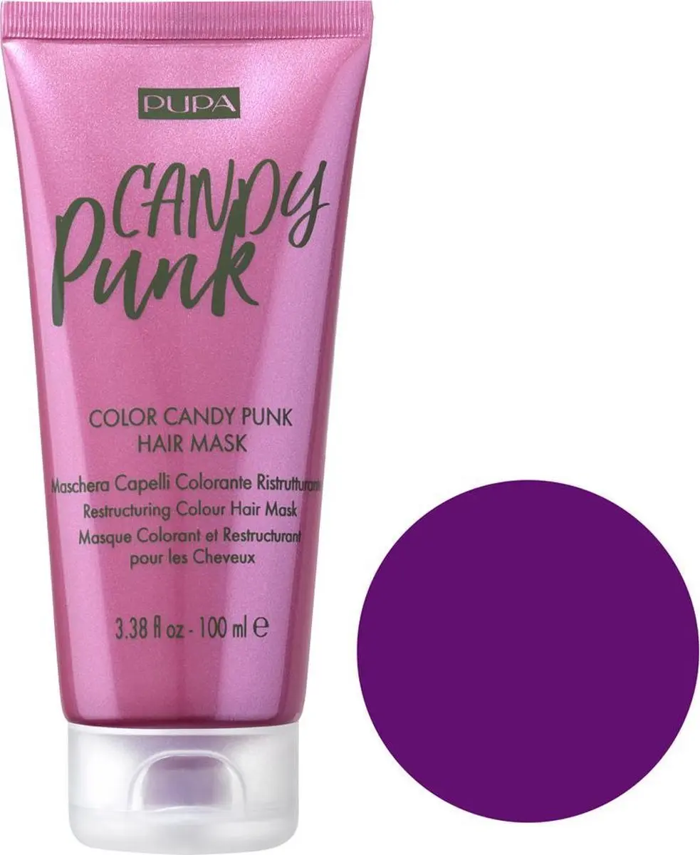 Pupa Milano Candy Punk Haar Masker 002 Paars - 100ml
