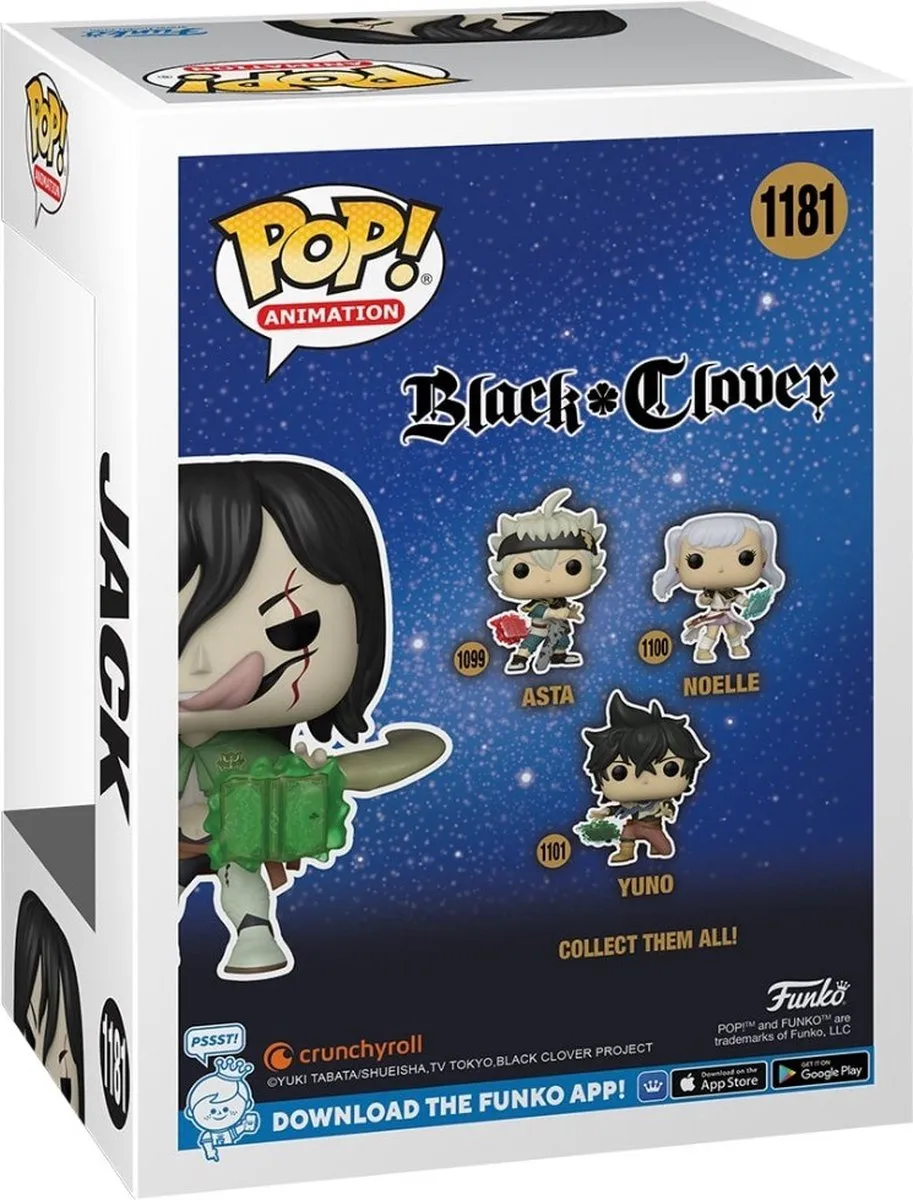 Funko Black Clover POP! Jack (Ripper) Verzamelfiguur - 9cm - Multicolor
