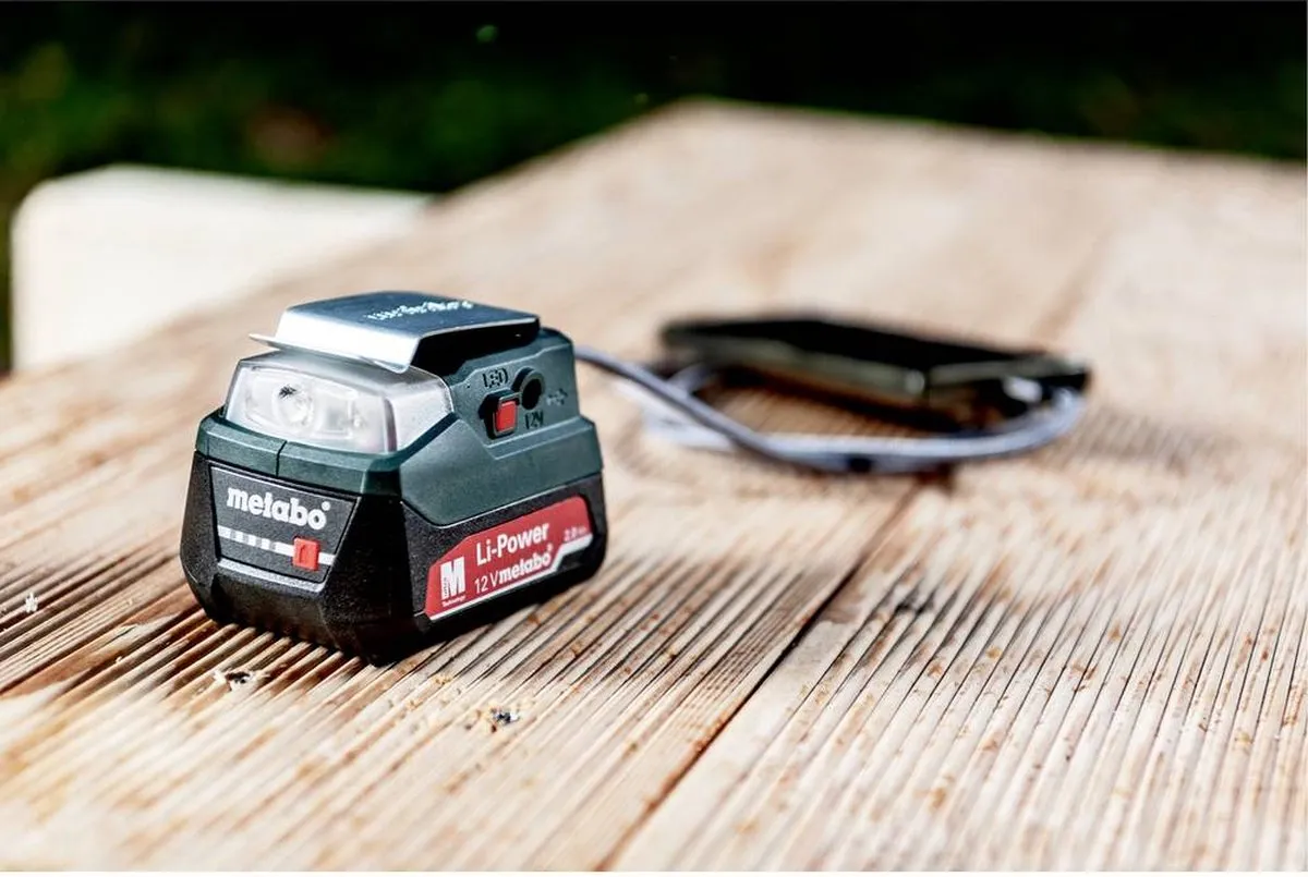 Metabo PowerMaxx PA 12 LED-USB 12V Accu Power-adapter