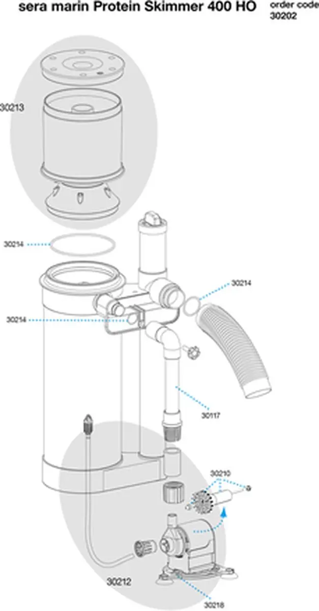 Sera Marin Protein Skimmer HO 1 - 400 l/h