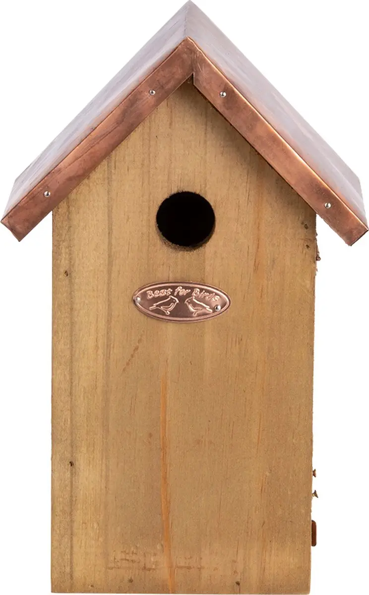 Esschert Design Vogelhuisje Koper M - Houtkleur