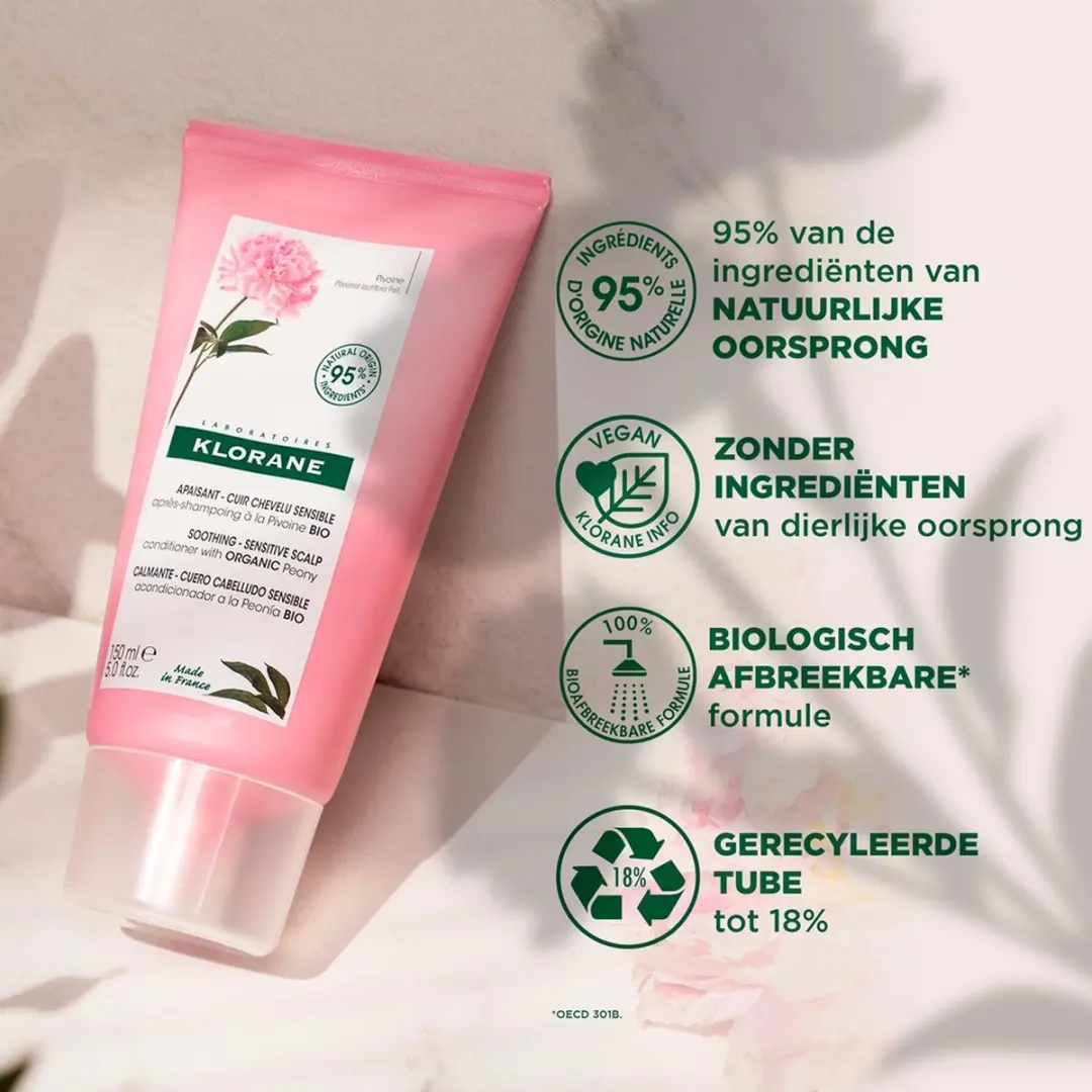 Klorane Pivoine Apres-Shampooing 150ml