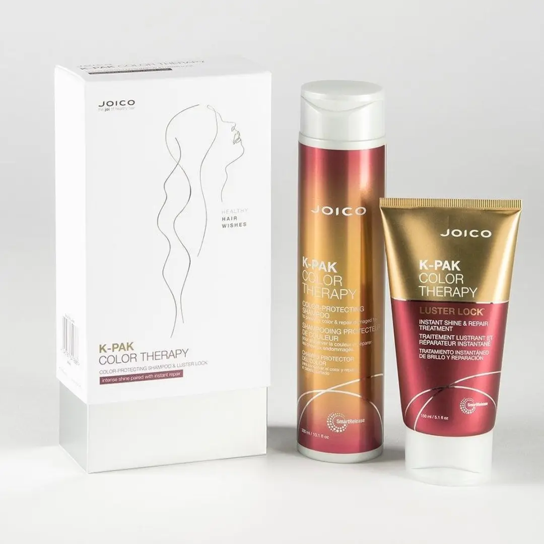 Joico K-Pak Color Therapy Shampoo Conditioner Glossing Oil - 3 Stuks