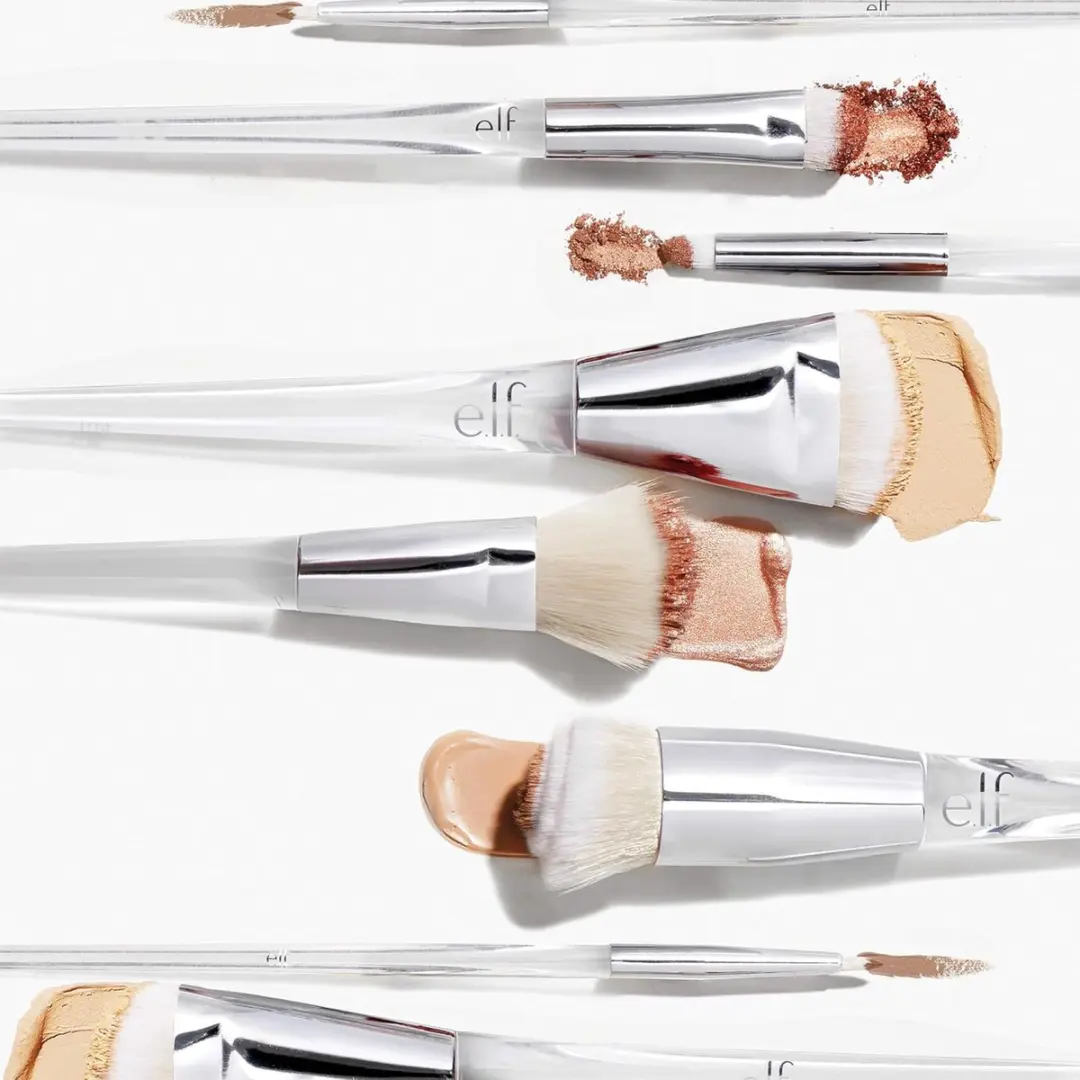ELF Cosmetics Precision Eyeshadow Brush - Zilver/Wit