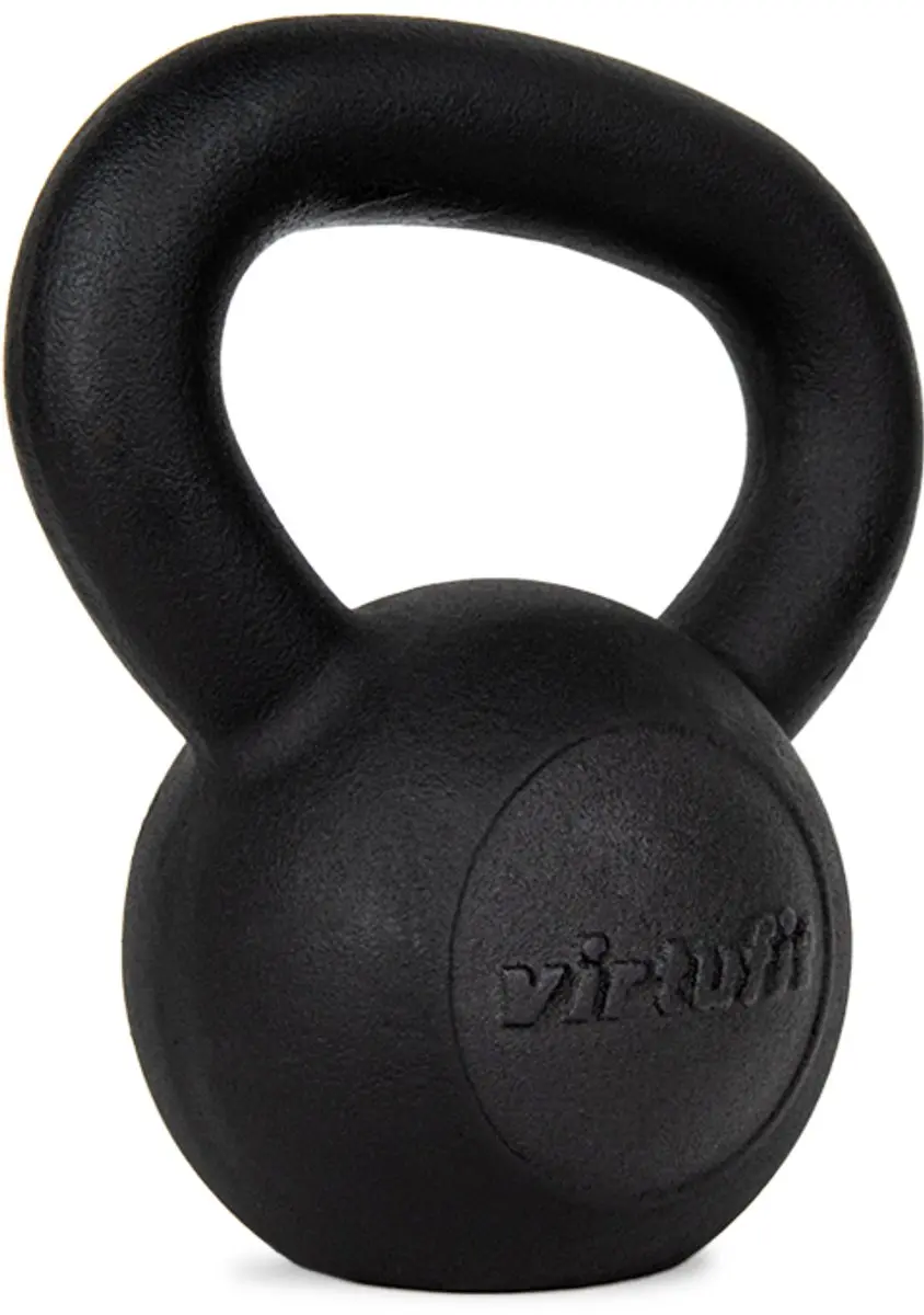 Virtufit Kettlebell Pro Gietijzer 6 kg - Zwart - afbeelding 6 van 6