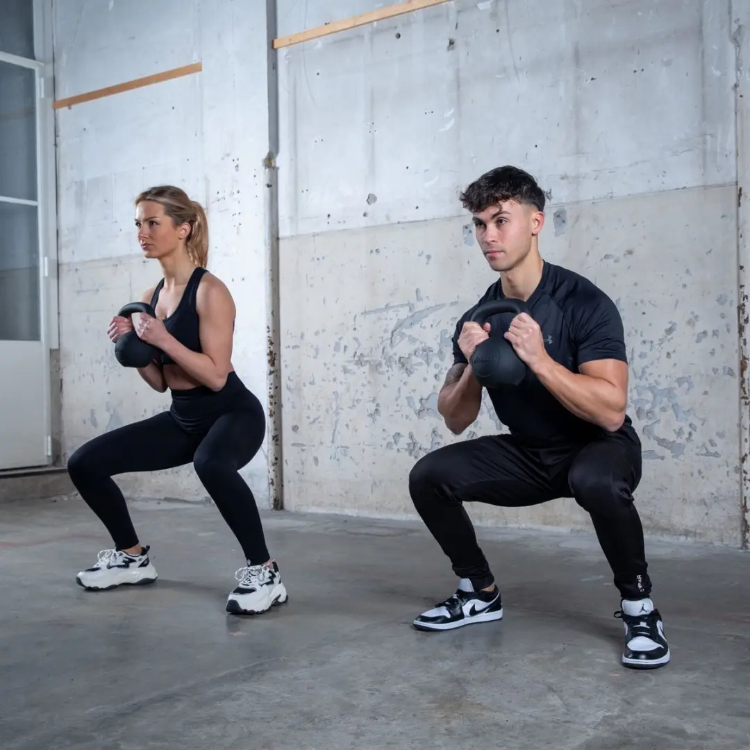 Virtufit Kettlebell Pro Gietijzer 6 kg - Zwart