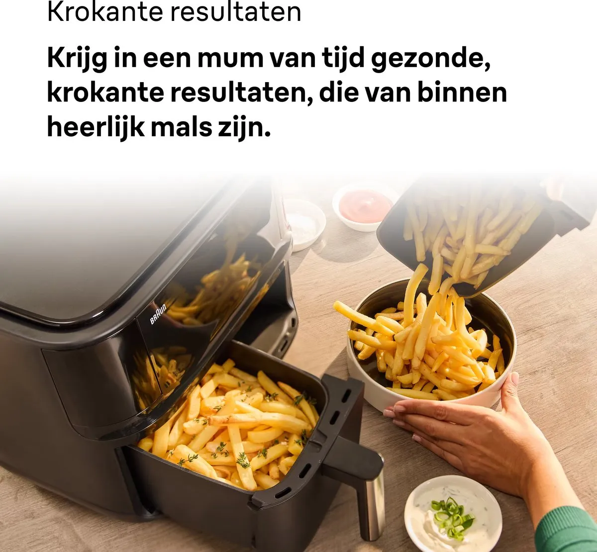 Braun TwinCook 3 TD3030 Dubbele Airfryer 8L - Zwart