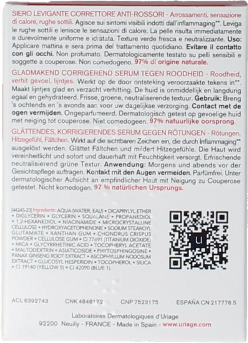Uriage Roseliane Serum 30ml