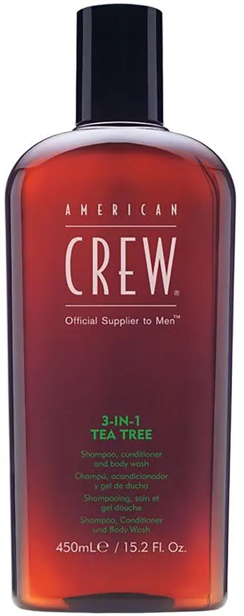 American Crew Tea Tree 3-in-1 Shampoo Conditioner Body Wash 450ml