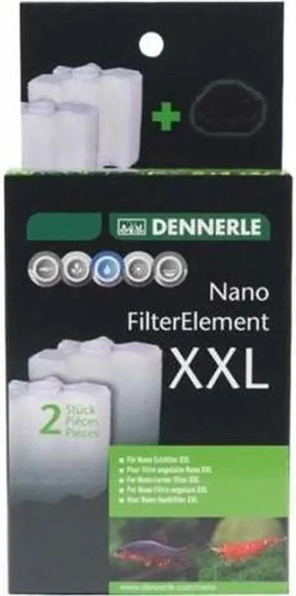 Dennerle Vervangend Filterelement Hoekfilter XXL