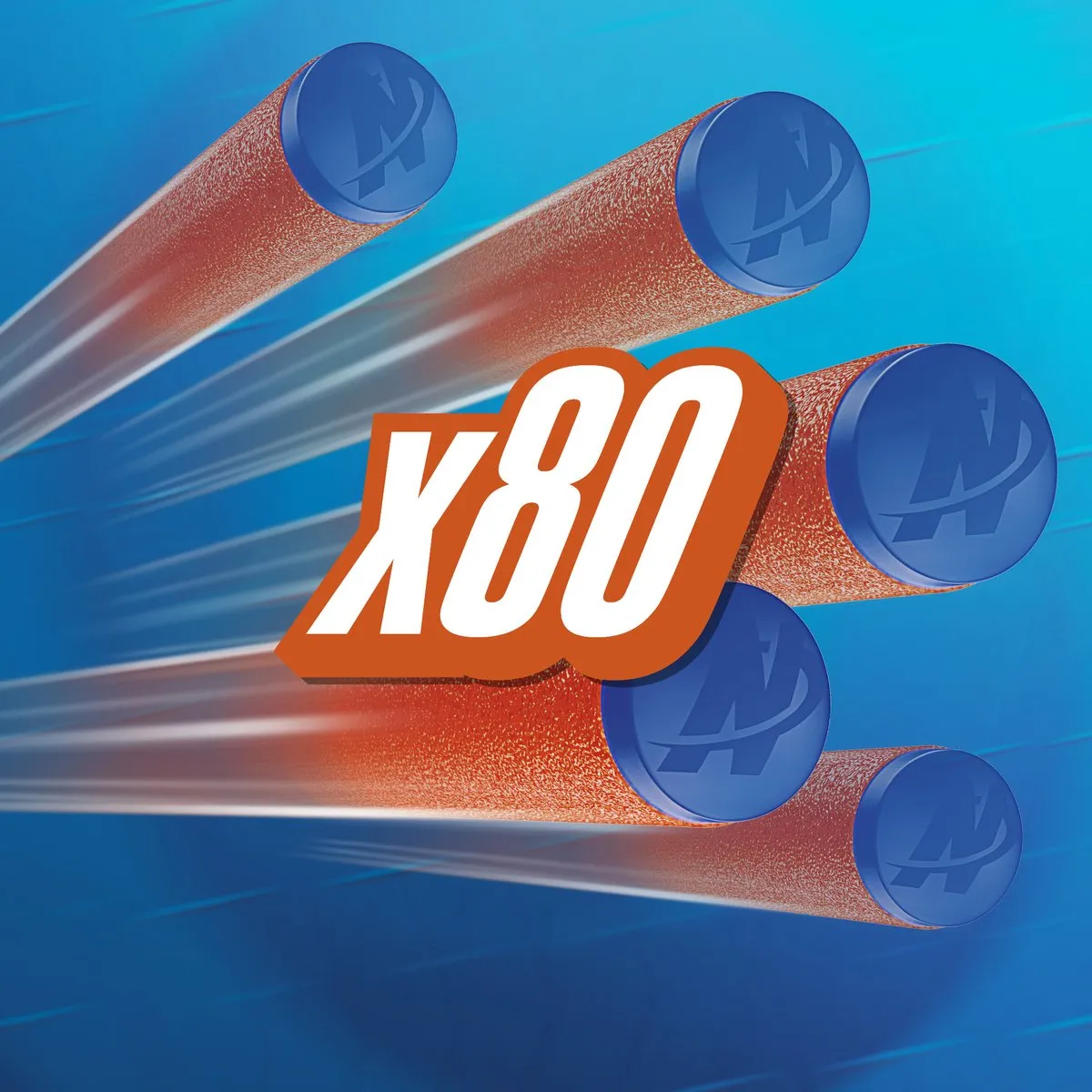 Nerf N Series N1-Darts F8638EU4 - 80 Stuks - Blauw/Oranje