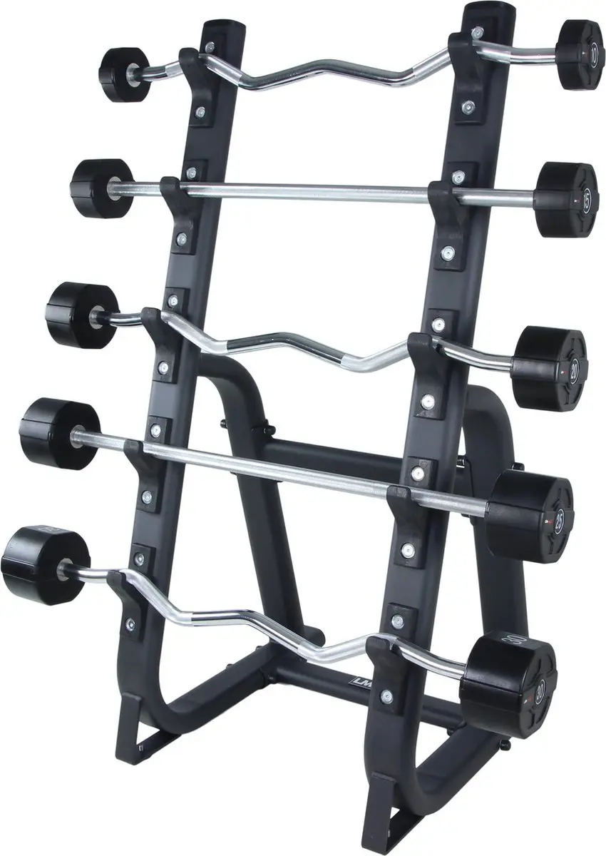 LifeMaxx PU EZ Curl Halterstang 15 kg - Zilver/Zwart