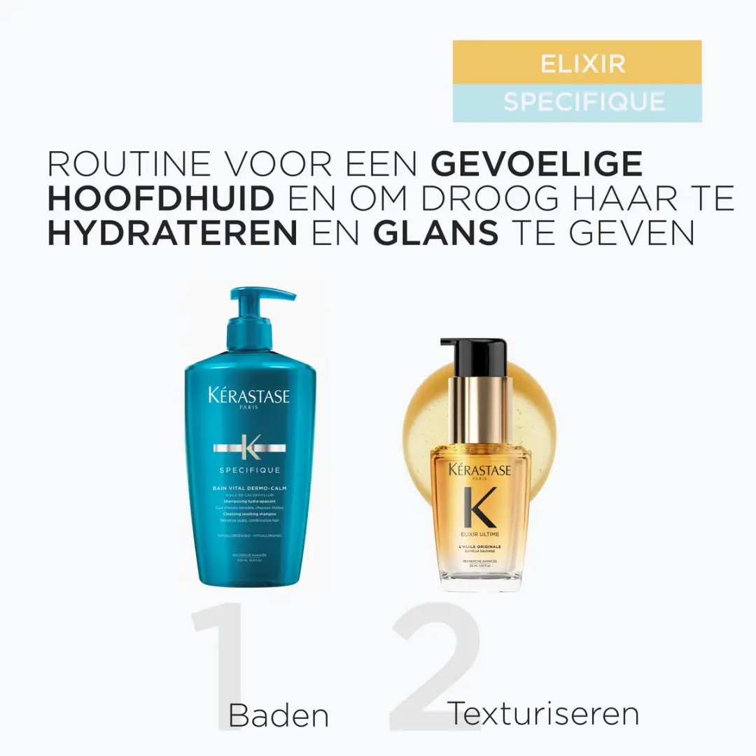 Kérastase Specifique & Elixir Ultime Duo - Shampoo 500ml + Haarolie 60ml