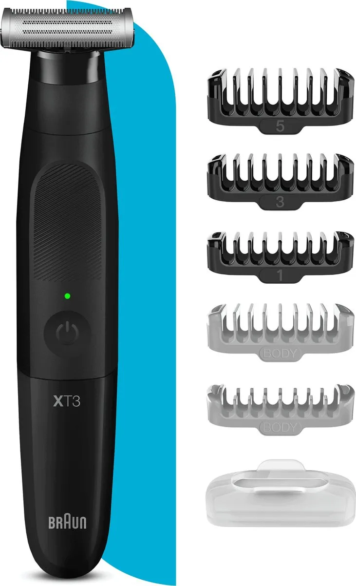 Braun Series X XT3200 Baardtrimmer - 4 Mesjes - 5 Kammen - Zwart - afbeelding 6 van 6