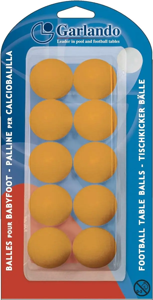 Garlando BLI-10PA Tafelvoetbal Balletjes - 10 Stuks