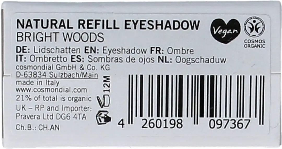 Benecos Oogschaduw Refill Bright Woods Groen