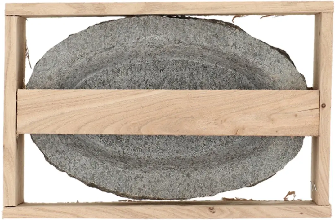 Esschert Design Vogelbad Graniet 30x20x6cm - Hangend - Grau