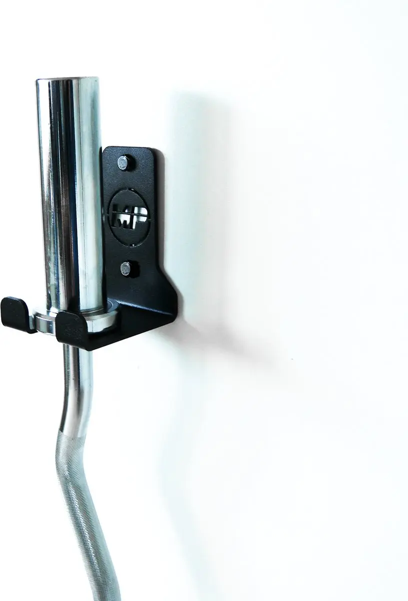 Muscle Power Halterstang Opbergbeugel 31mm - Zwart