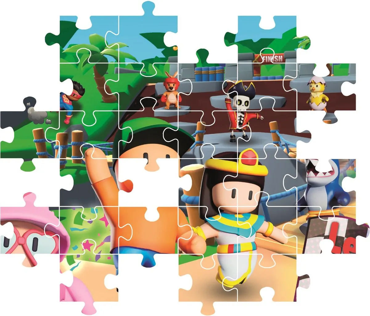 Clementoni Stumble Guys Kinderpuzzel 180 Stuks - Multikleur - afbeelding 4 van 6