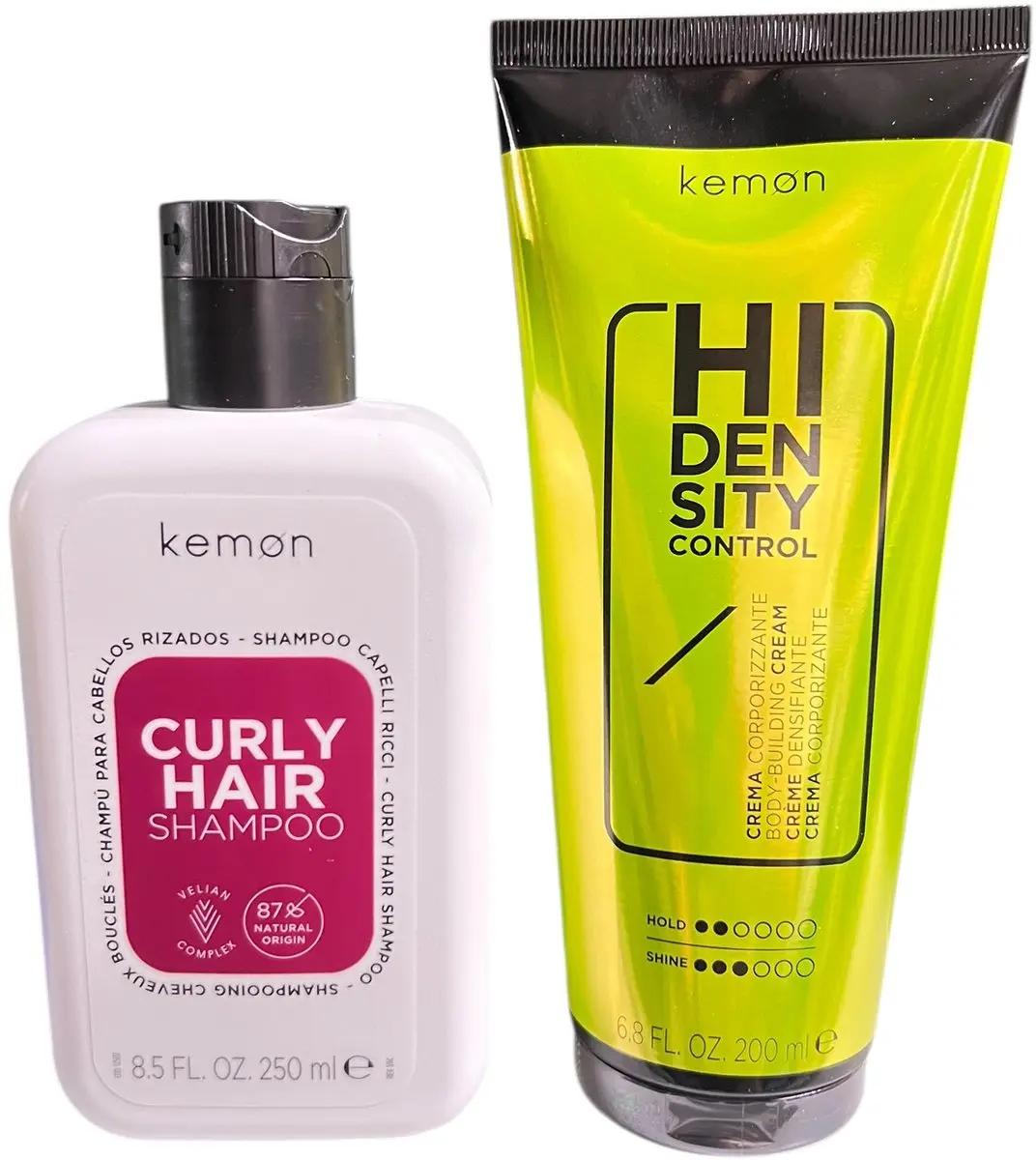 Kemon Curly Hair Shampoo & Hi-Density Control Set - 2 Stuks
