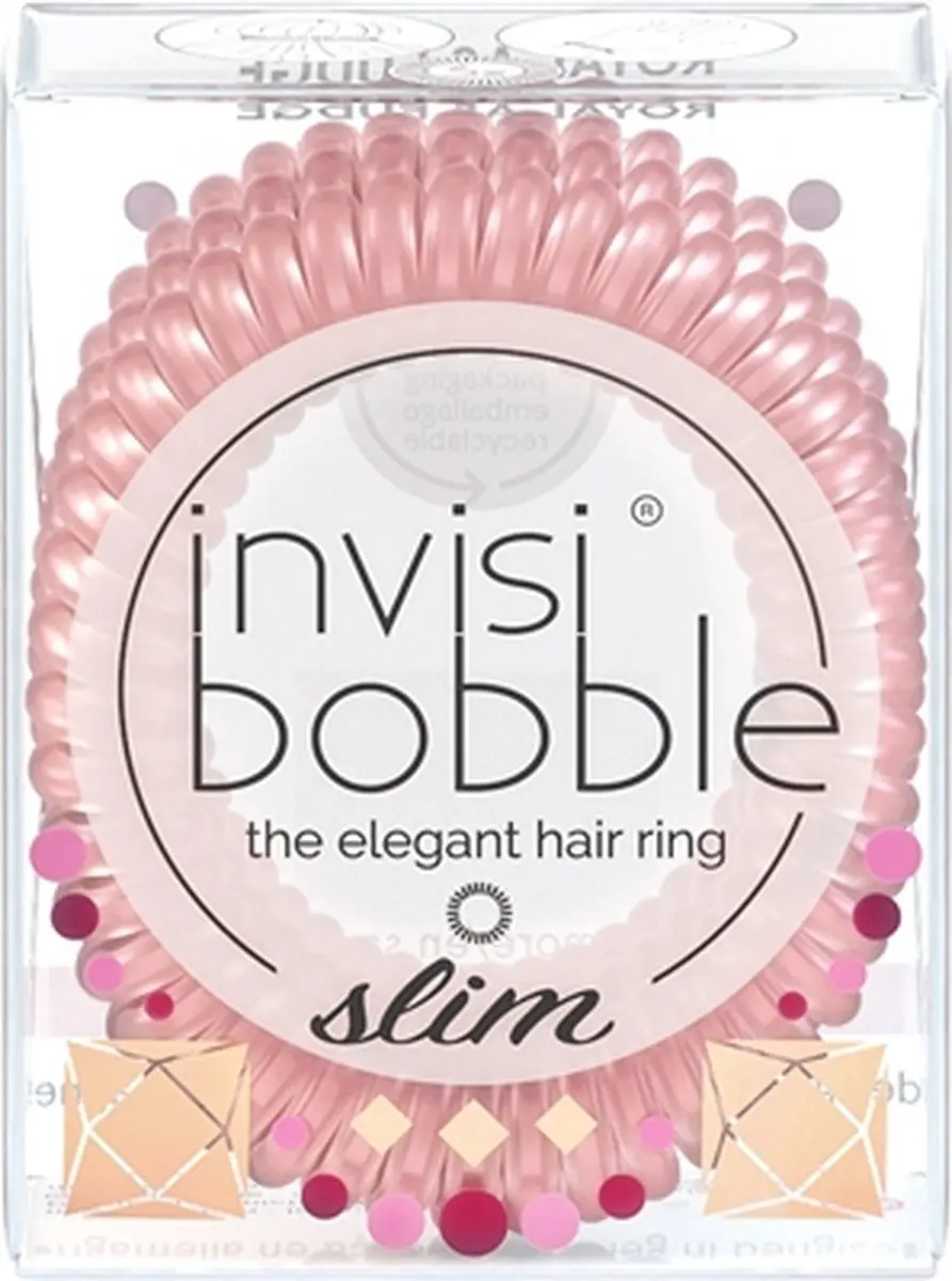 Invisibobble Royal Fudge Haarband - Roze - 3 Stuks