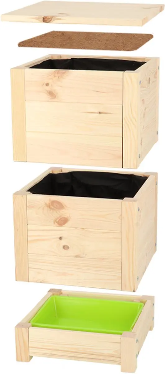 Esschert Design Wormencomposter Bruin - afbeelding 6 van 6