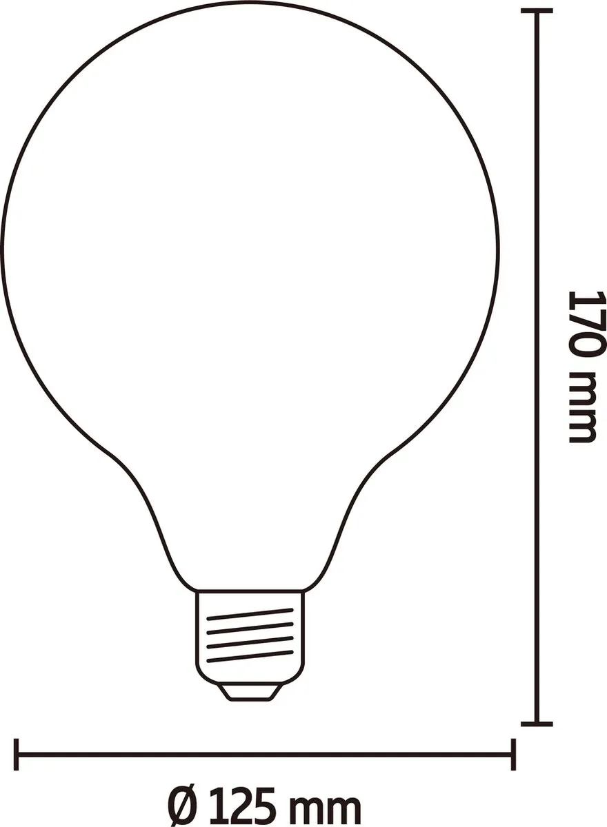 Calex Filament LED Lamp E27 - 3.8W - 2100K - Goud - 12.5cm