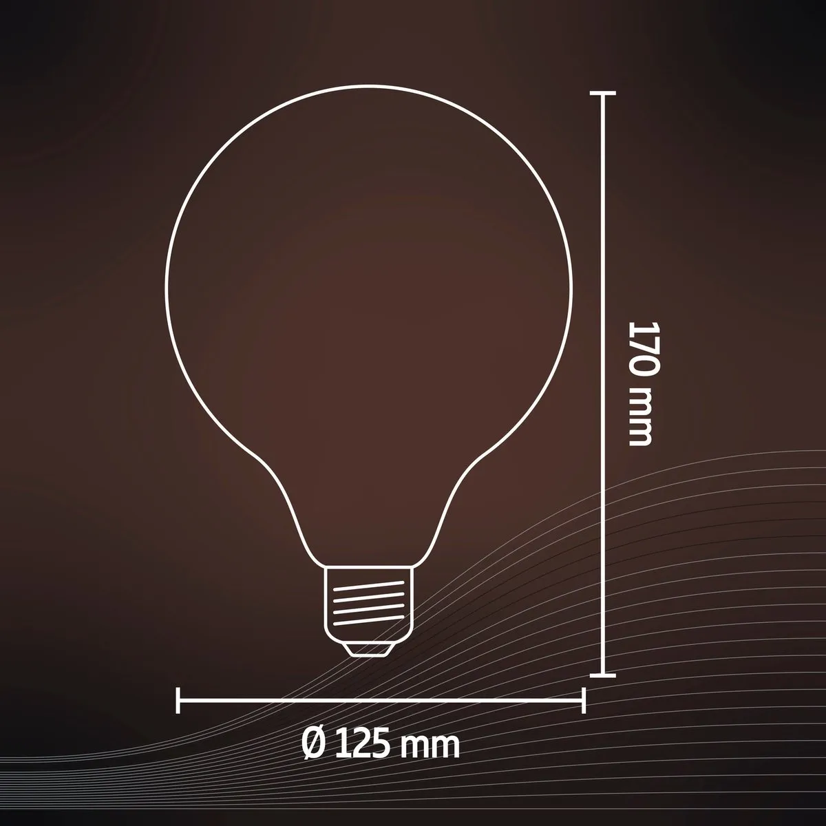 Calex Filament LED Lamp E27 - 3.8W - 2100K - Goud - 12.5cm